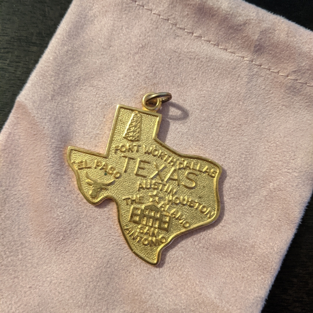 Gold Texas Pendant